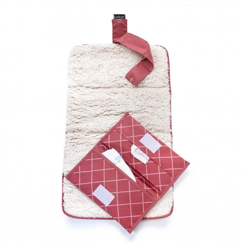 KipKep prebaľovací set NAPPER COMBI-SET Dusty Clay (kožúšok)
