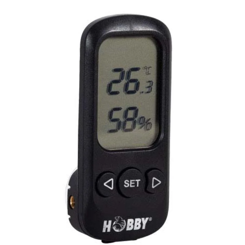 HOBBY digitálny teplomer a vlhkomer s funkciou alarmu s presnosťou +/- 0,5° C, +/-3 %