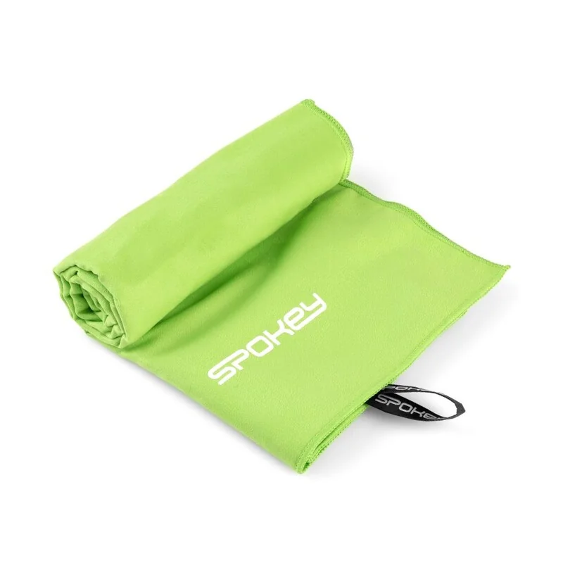 SPOKEY - SIROCCO XL Rýchloschnúci uterák 85x150 cm, zelený s odnímatelnou sponou
