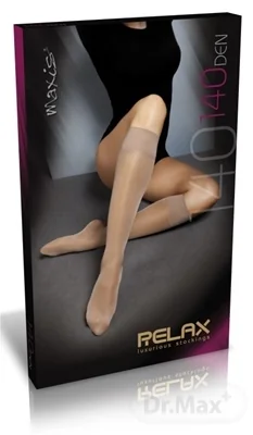 MAXIS NEW RELAX 140 DEN LÝTKOVÉ PANČUCHY 1×1 pár, veľkosť XXL, svetlé