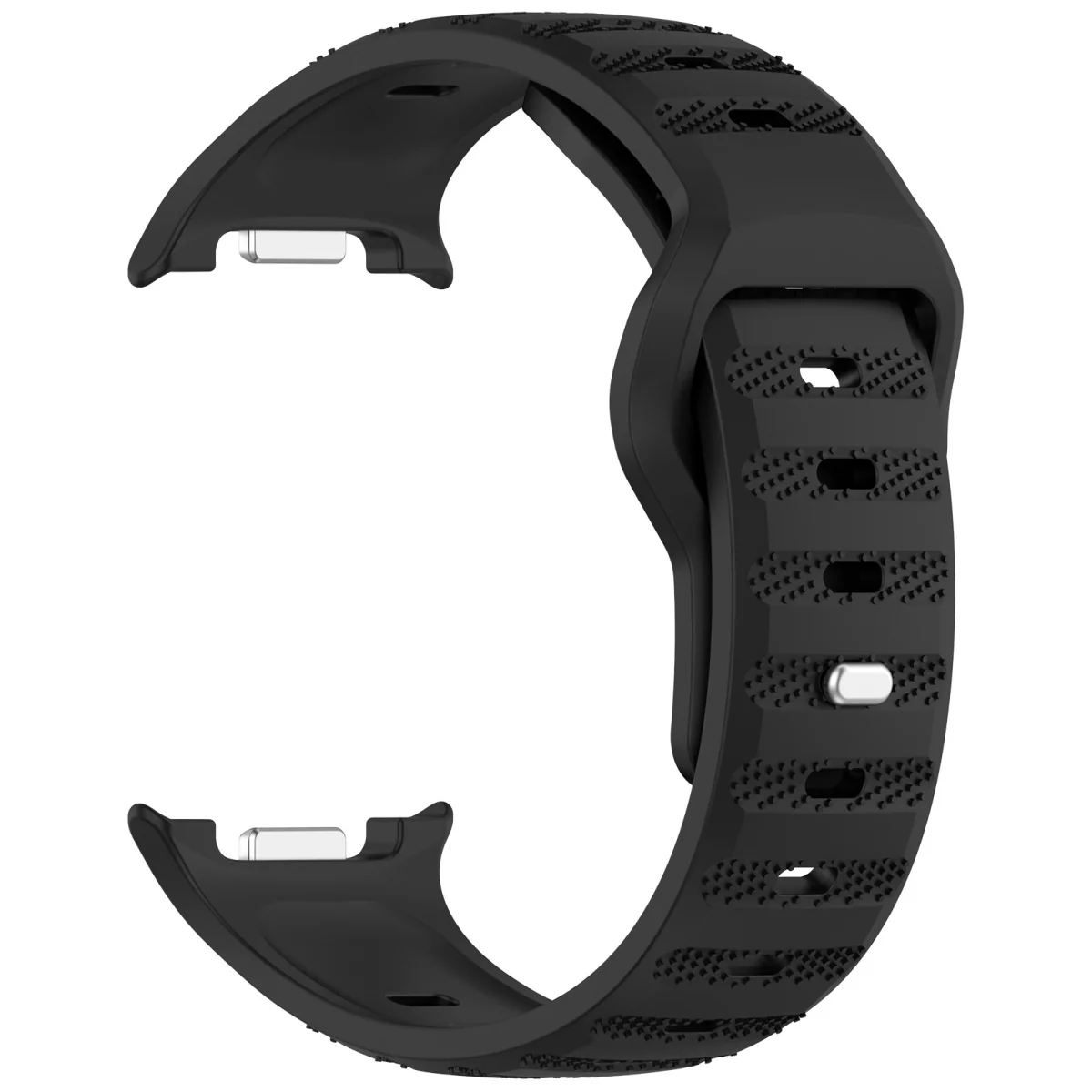 BStrap Silicone Dotline remienok na Samsung Galaxy Watch 8, black 