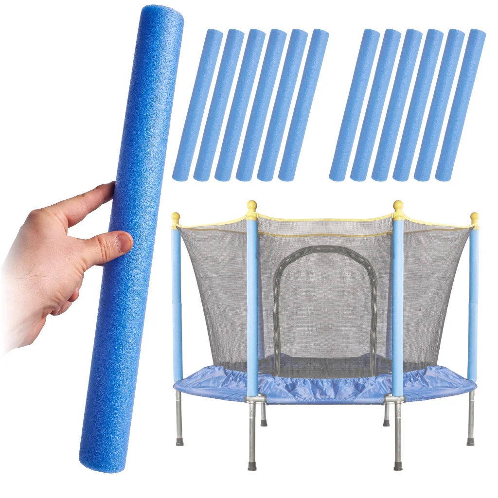 Pena na stĺpiky trampolíny – 12 ks, modrá, 41 cm, Ø 4,5/2,5 cm