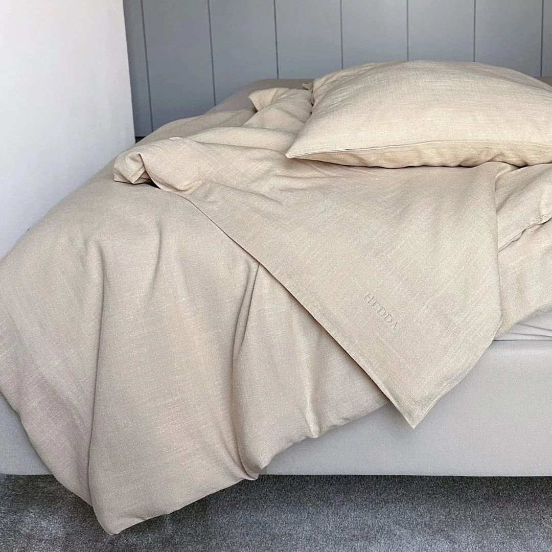 Ľanové obliečky Naira béžové, rozmer: obliečka na vankúš 70 x 90 cm