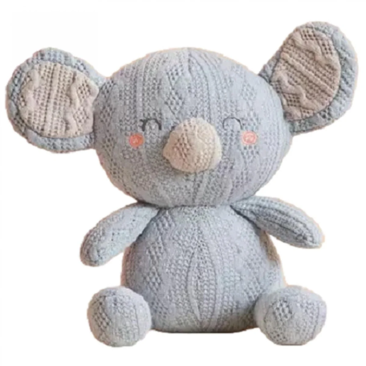 Háčkovaná hračka Animal-Koala 20cm, Modrá, Bavlna,Ply