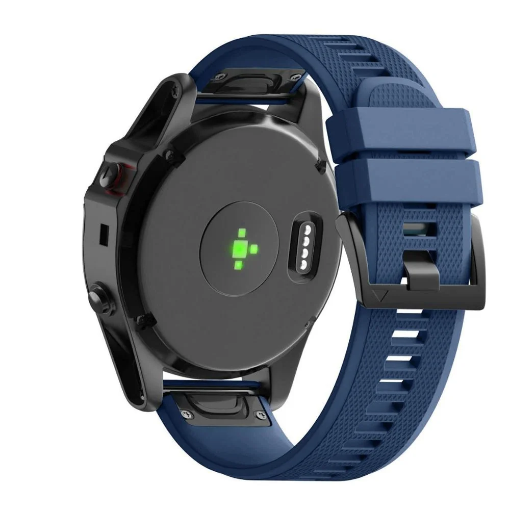 BStrap Silicone Acton remienok na Garmin Fenix 5x / 6x dark blue