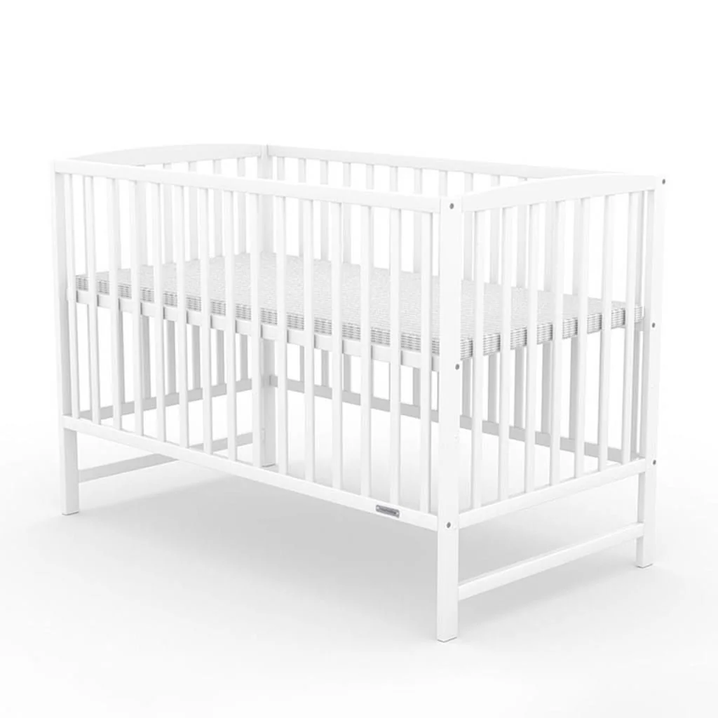 Detská postieľka New Baby LILLY so sťahovacou bočnicou biela ,