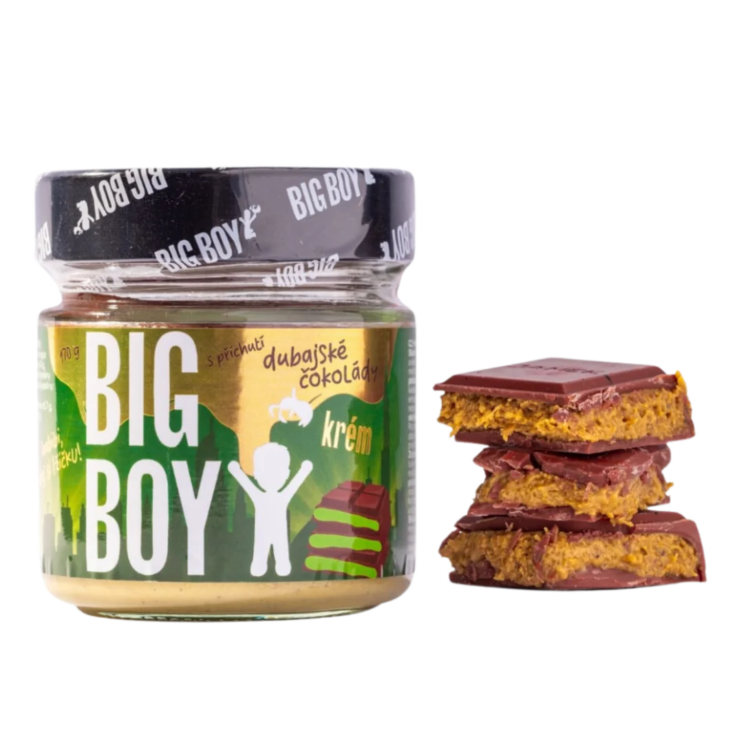 BIG BOY® Pistáciový krém s príchuťou dubajskej čokolády 170g