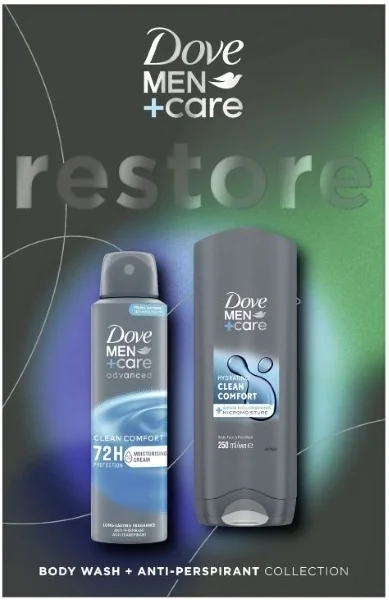 Dove men k. Clean Comfort (sg+antip) 1×1 ks, darčeková sada