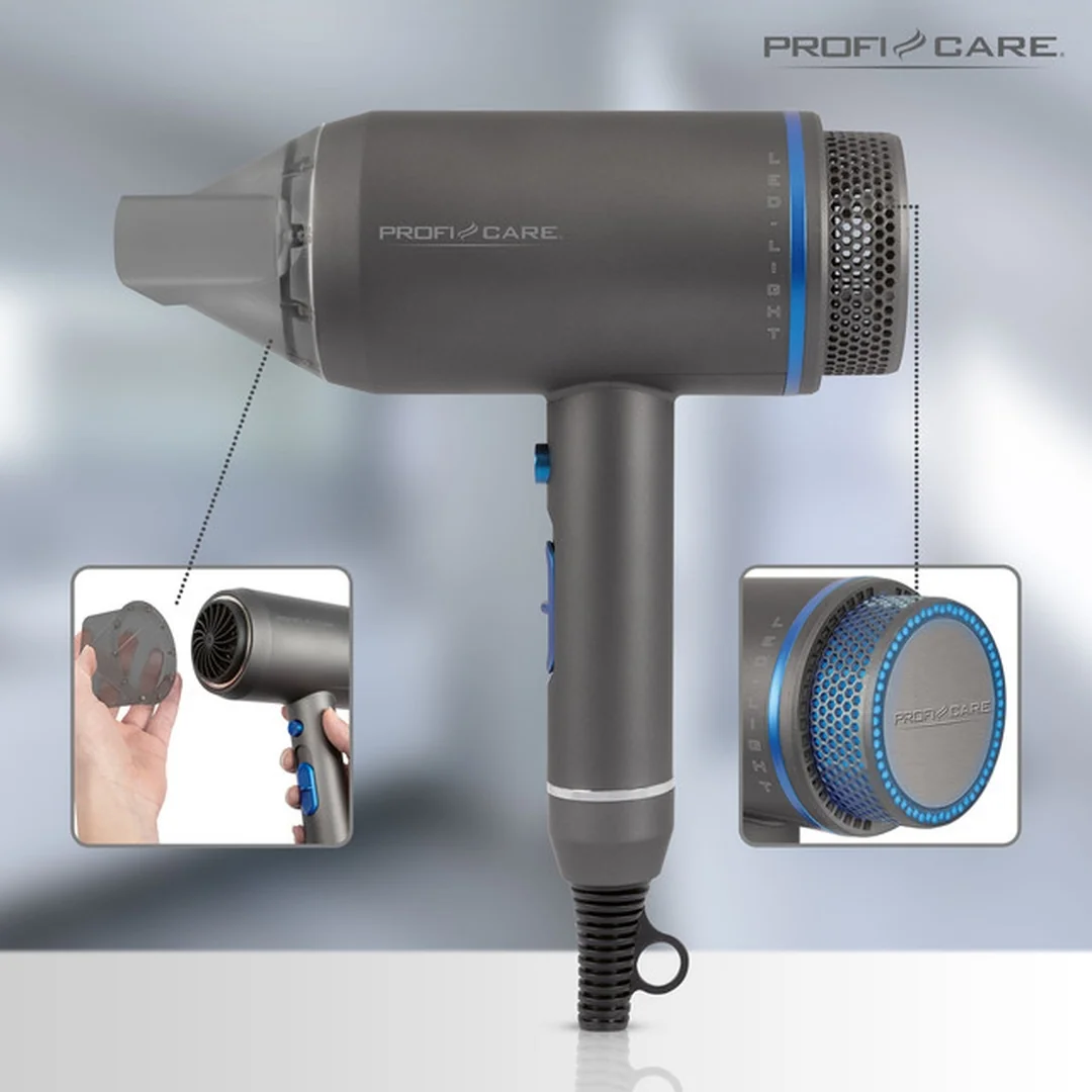 ProfiCare HT 3082 fén na vlasy s ionizáciou, 1800 W, magnetický difuzér