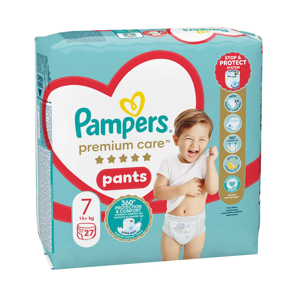 Pampers Premium Pants VP S7 27ks (15+kg) 1×27 ks, plienky