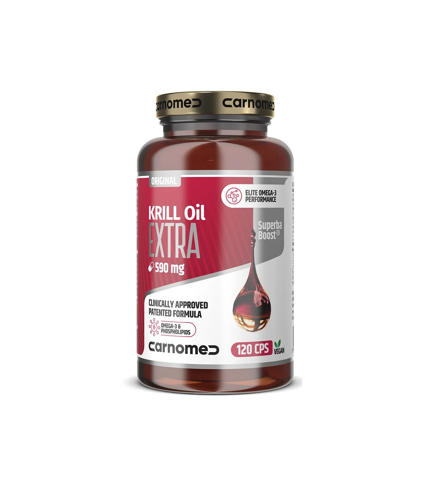Carnomed KRILL Oil EXTRA Superba Boost® 590 mg 120 cps