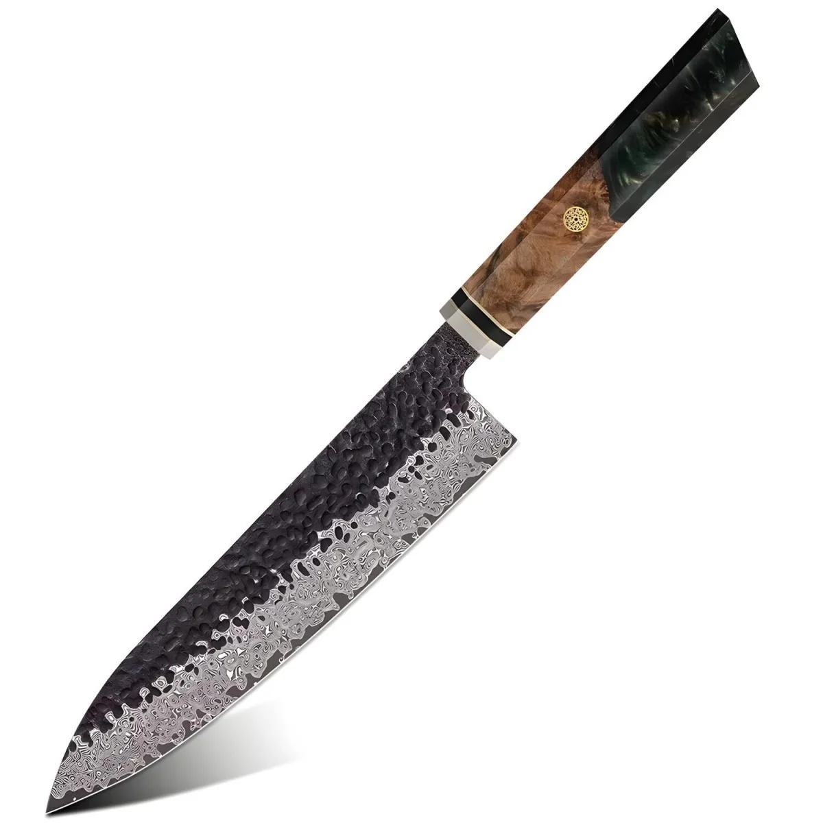 Damaškový kuchynský nôž Airi Chef/Zelená 1ks Chef