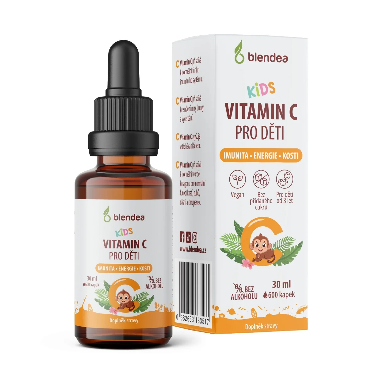 KIDS Vitamin C kvapky pre deti 30 ml