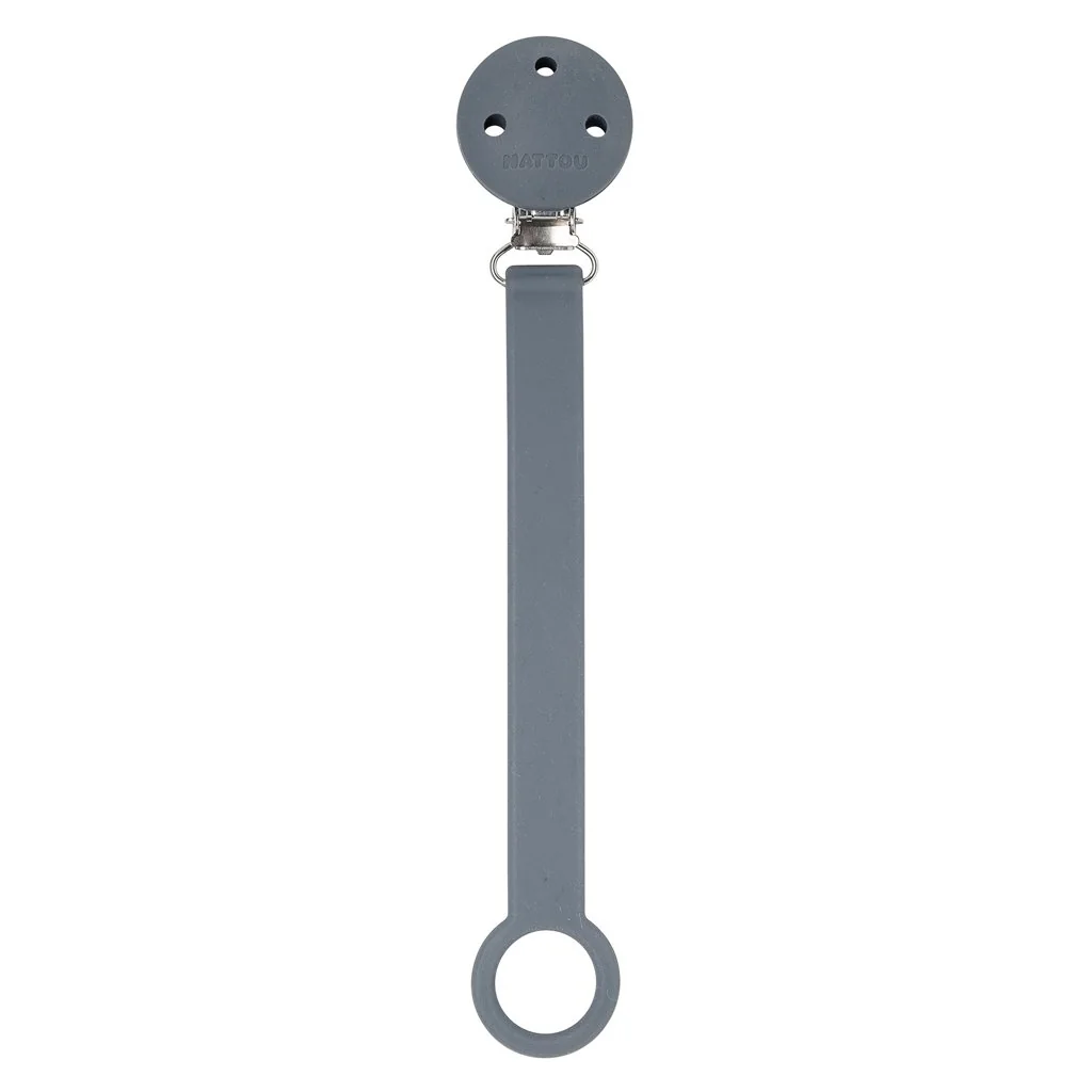 Klip na cumlík silikón dark grey