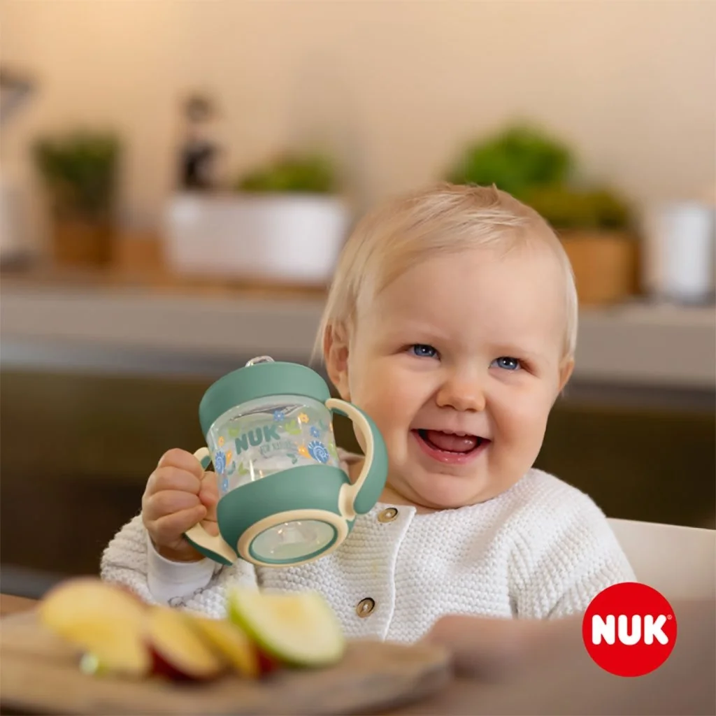 Dojčenská fľaša na učenie NUK for Nature s kontrolou teploty