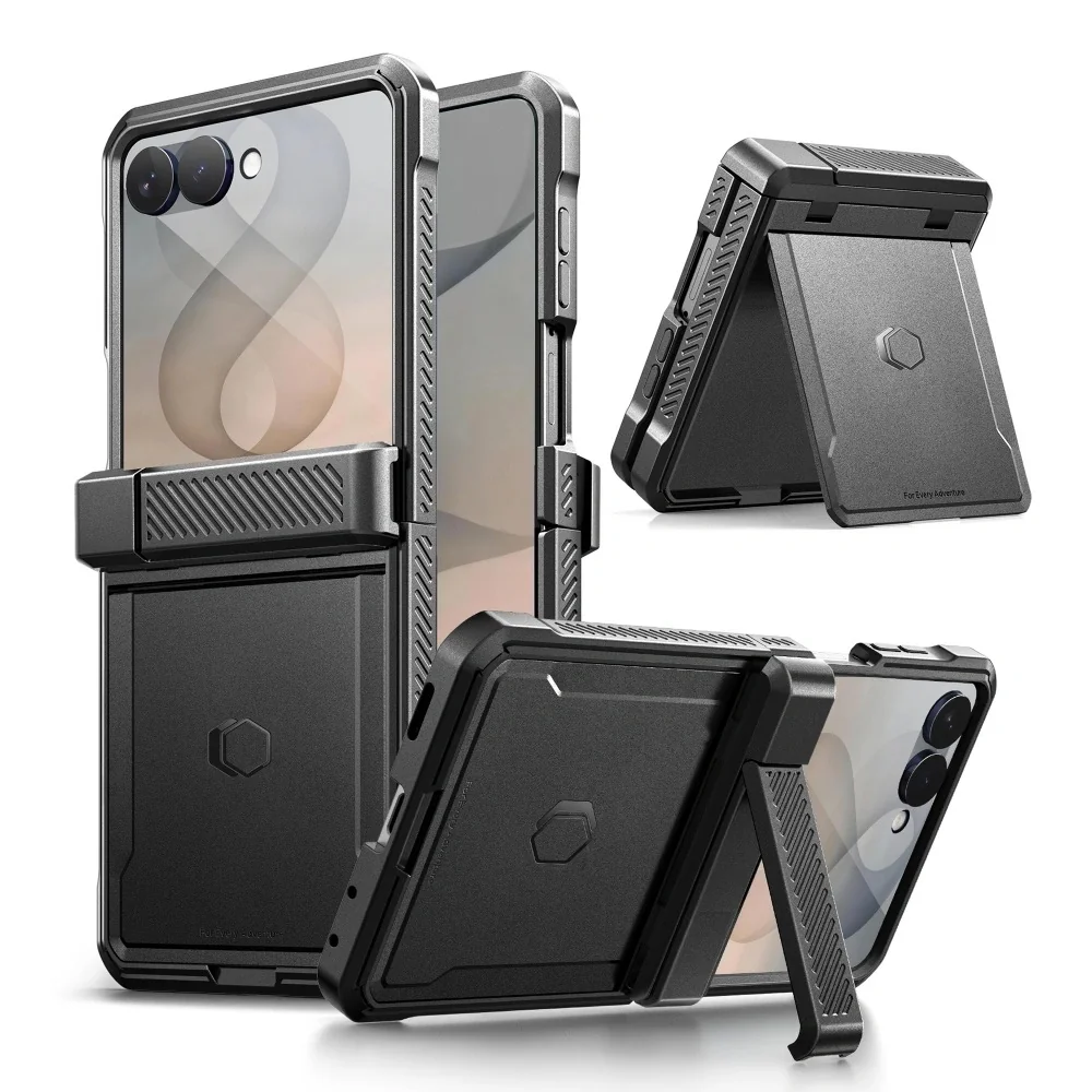 Tech-Protect Kevlar kryt na Samsung Galaxy Z Flip 8, čierny