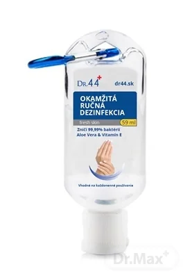 DR.44 OKAMŽITÁ RUČNÁ DEZINFEKCIA S KARABÍNKOU antibakteriálny gél (62% etanol) 1x59 ml