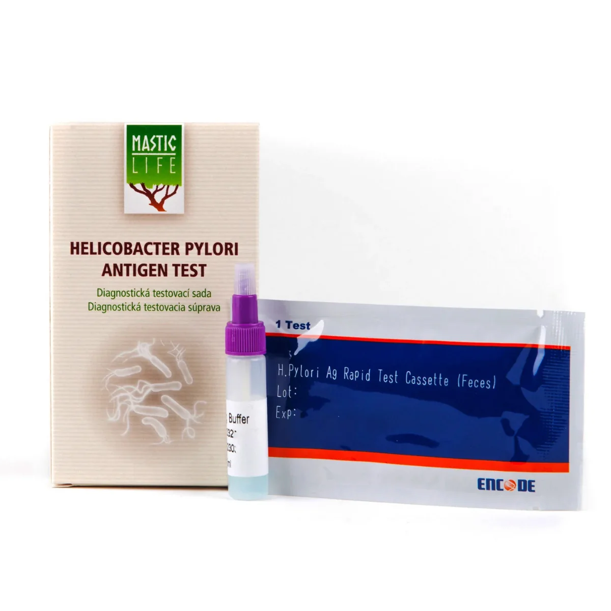 Masticlife Helicobacter pylori test 1×1 set, testovacia sada