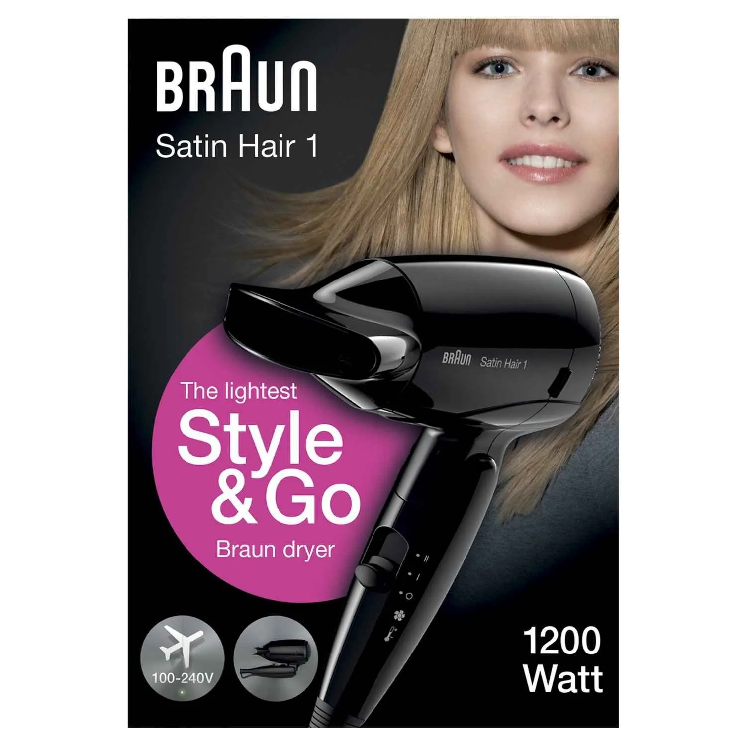 Braun Satin Hair 1 Hd 130 To Go 1ks 1×1 ks fén