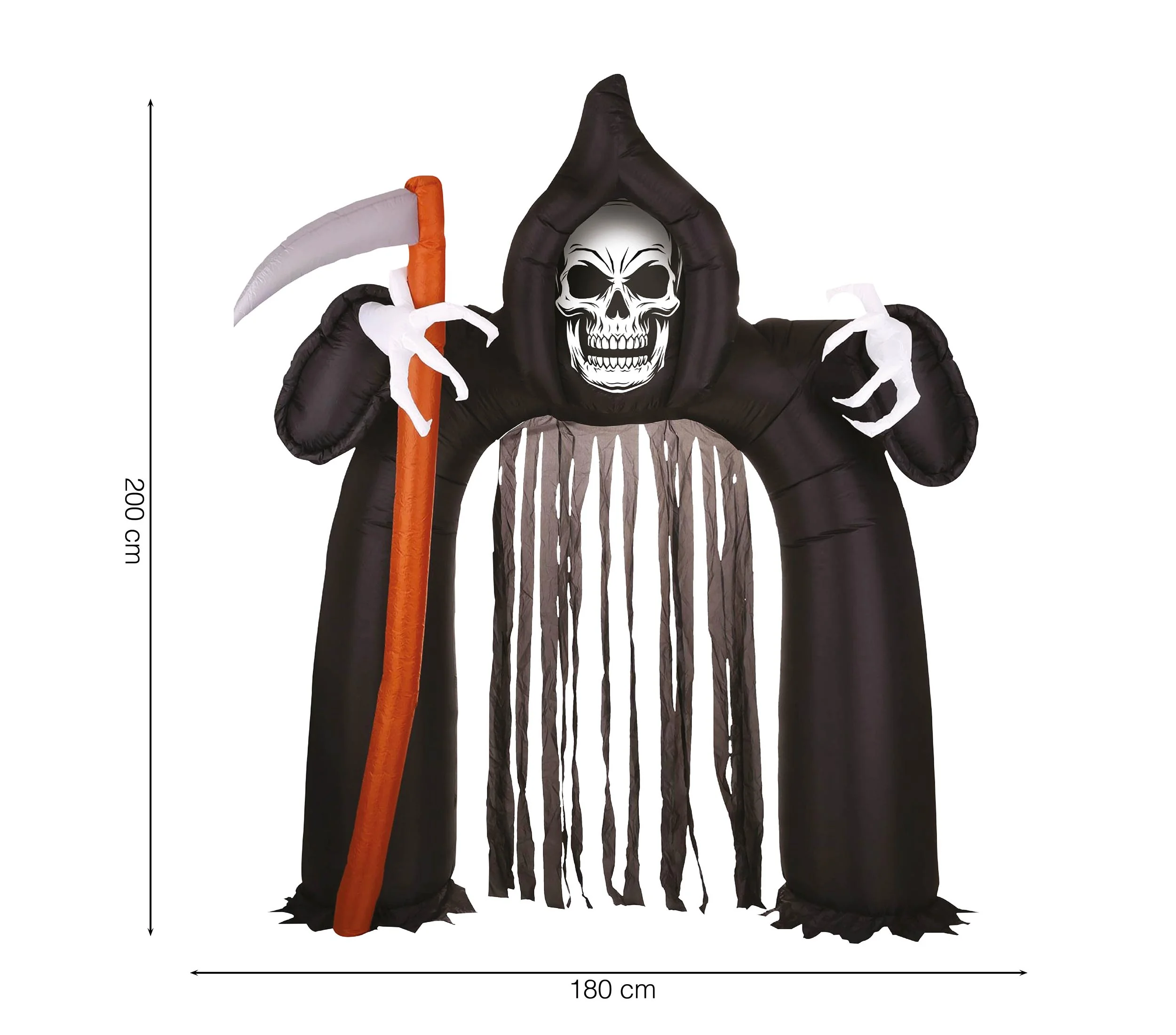 Nafukovacia brána Halloween Kostra 200x180cm