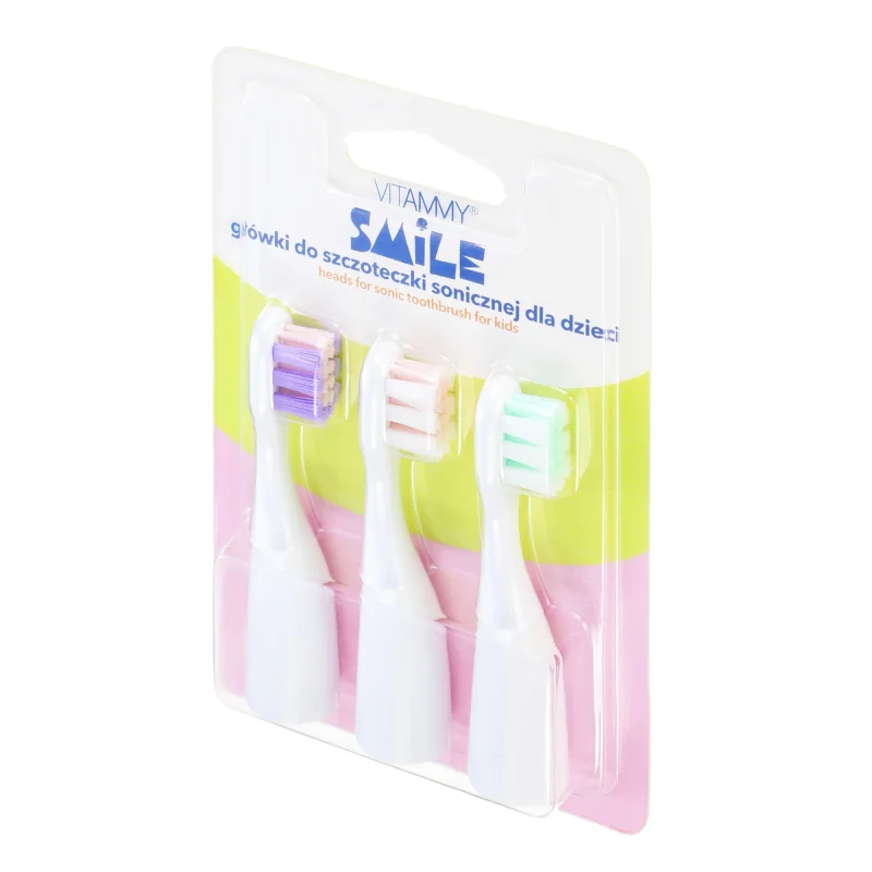 VITAMMY SMILE Náhradné násady na kefku, vzor mačka, veverička, líška, 3 ks