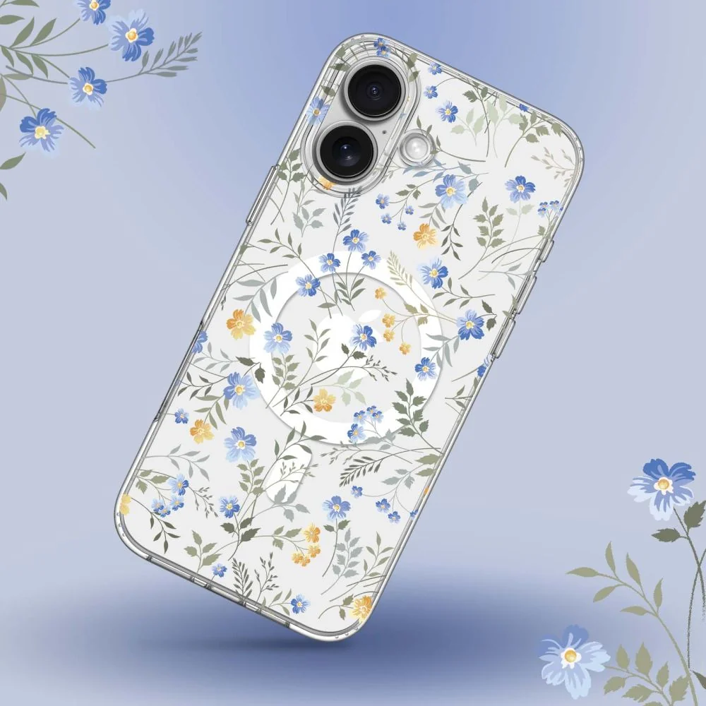 Tech-Protect Magmood MagSafe kryt na iPhone 16, spring flowers