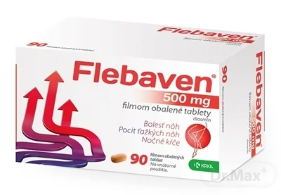 Flebaven 500 mg filmom obalené tablety 1×90 tbl, flm (blis.PVC/PVDC/Al)