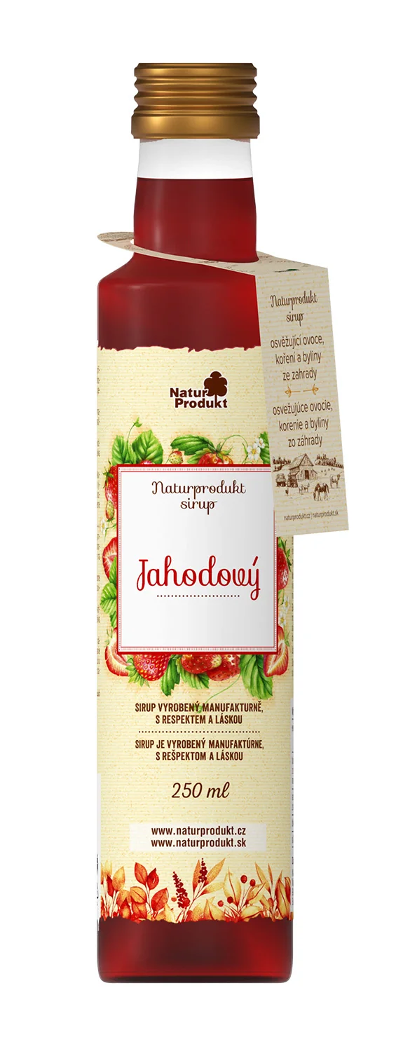 Naturprodukt sirup Jahodový 1×250 ml, sirup