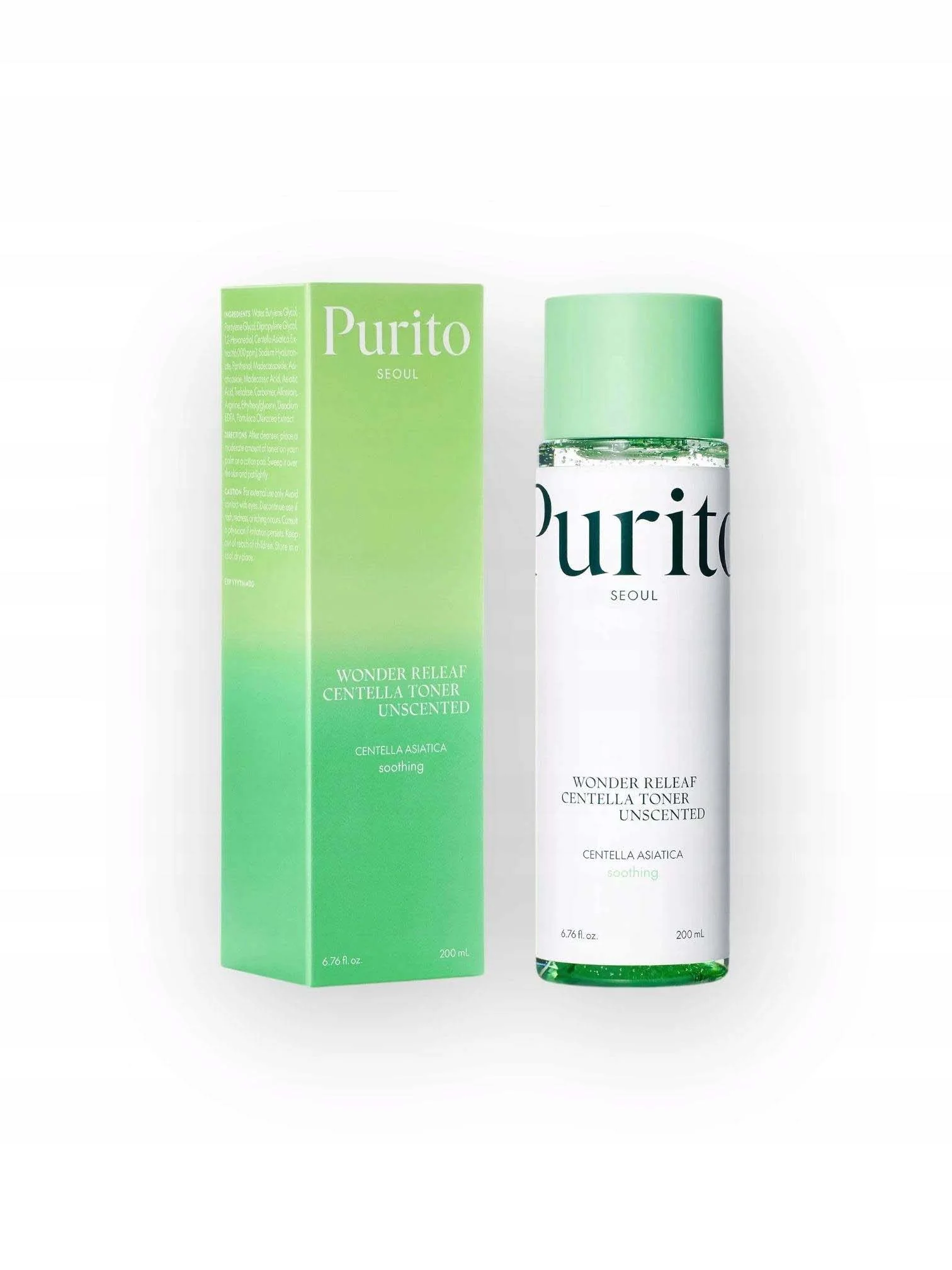 Purito Wonder Releaf Centella Toner hydratačný toner pre upokojenie a posilnenie citlivej pleti 200 ml