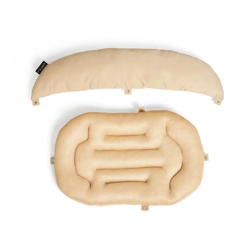 Mäkká podložka s vankúšikom Mushroom Beige L