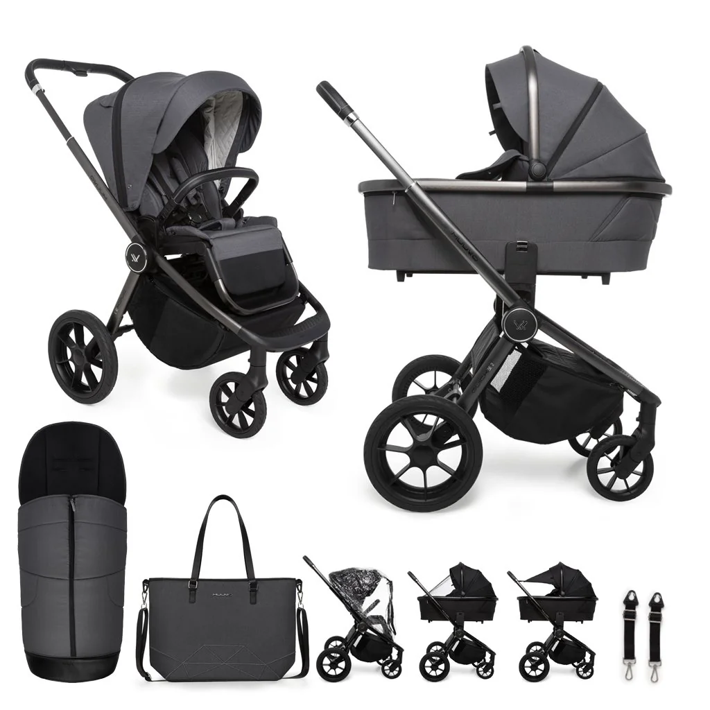 Kočík kombinovaný Quick SE 2 Diamond graphite set 2v1