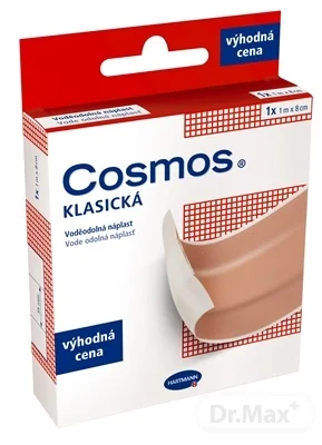 COSMOS KLASICKÁ Vode odolná náplasť 1×1 ks, hypoalergénna nedelená náplasť