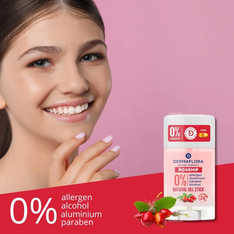 DERMAFLORA gélový deodorant so šípkovým olejom 3ks