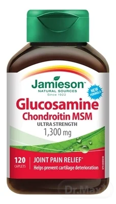 JAMIESON GLUKOZAMÍN CHONDROITÍN MSM 1300 mg 1×120 tbl, výživový doplnok