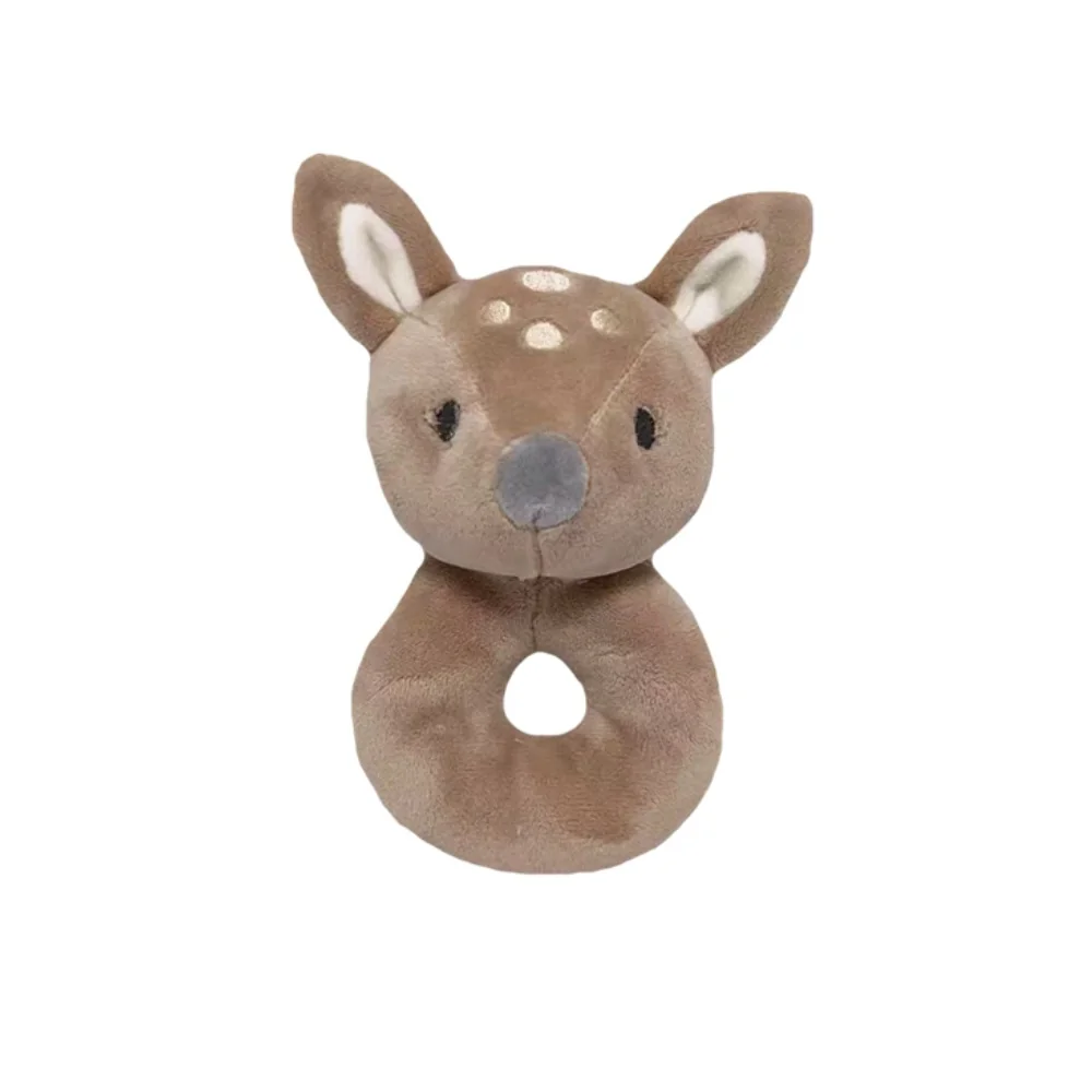 Plyšová hrkálka Srnka 18cm - béžová