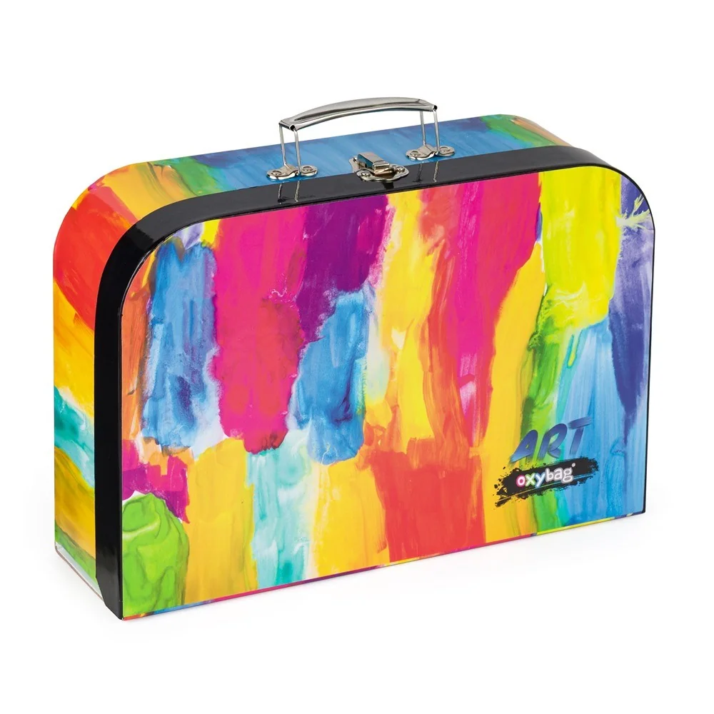 Laminovaný kufrík 34 cm Colorbrush farebný dizajn