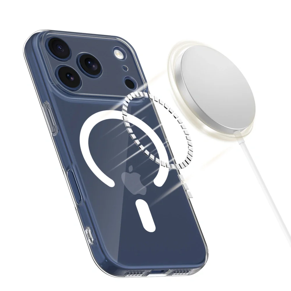 Tech-Protect FlexAir MagSafe kryt na iPhone 17 Pro, priesvitný