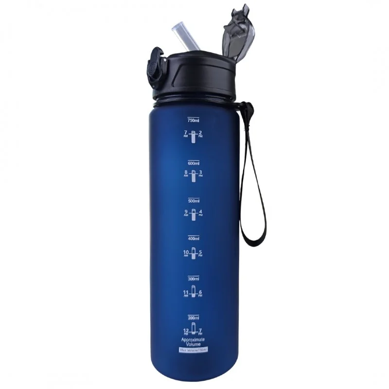 Livefy fľaša na vodu Sport 750 ml, tmavomodrá 
