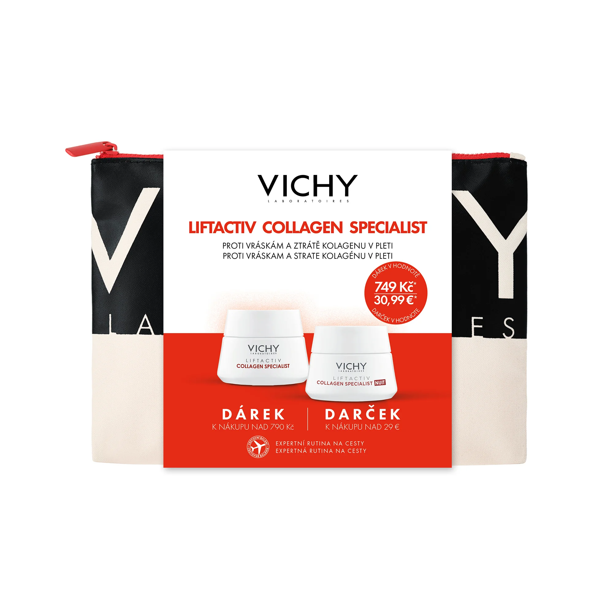 BENEFIT ESHOP- Vichy Dárková taštička Liftactiv Collagen Specialist 1×1 ks, darčekový set