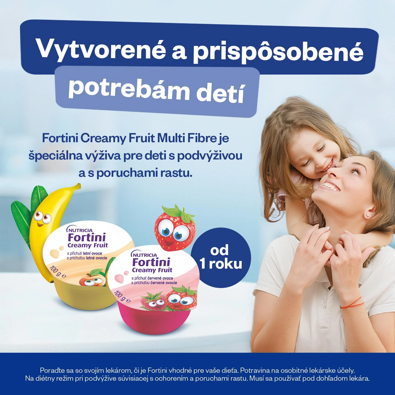 Fortini Creamy Fruit Multi Fibre letné ovocie 400 g