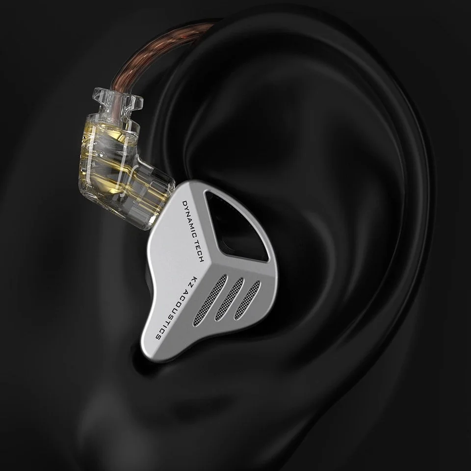 KZ ZVX dynamické HiFi slúchadlá do uší, čierné