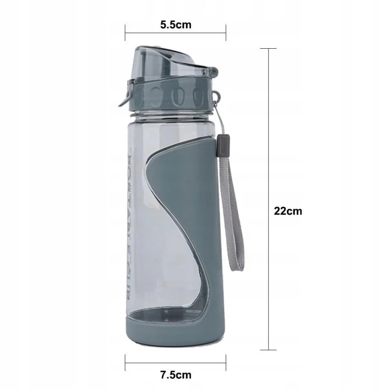 Livefy fľaša na vodu Fitcup 600 ml, modrá