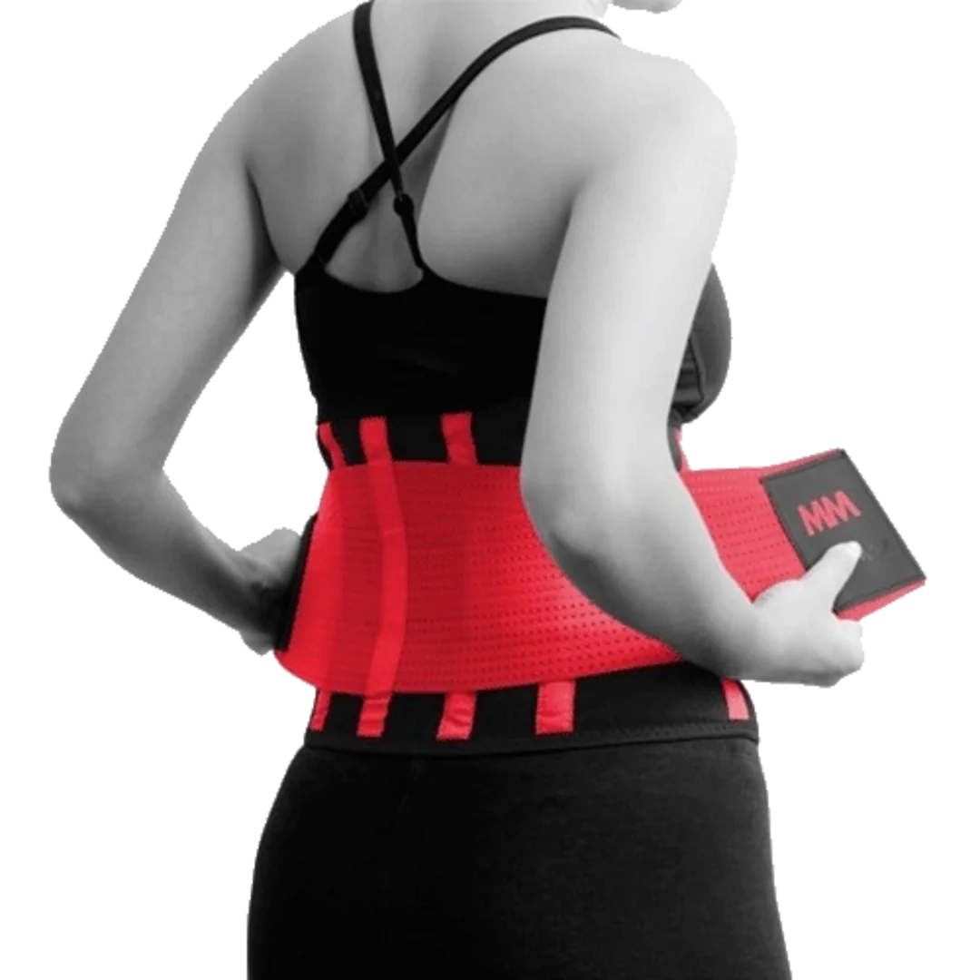 MADMAX MFA-277 SLIMMING BELT - Black/Rubine Red, L