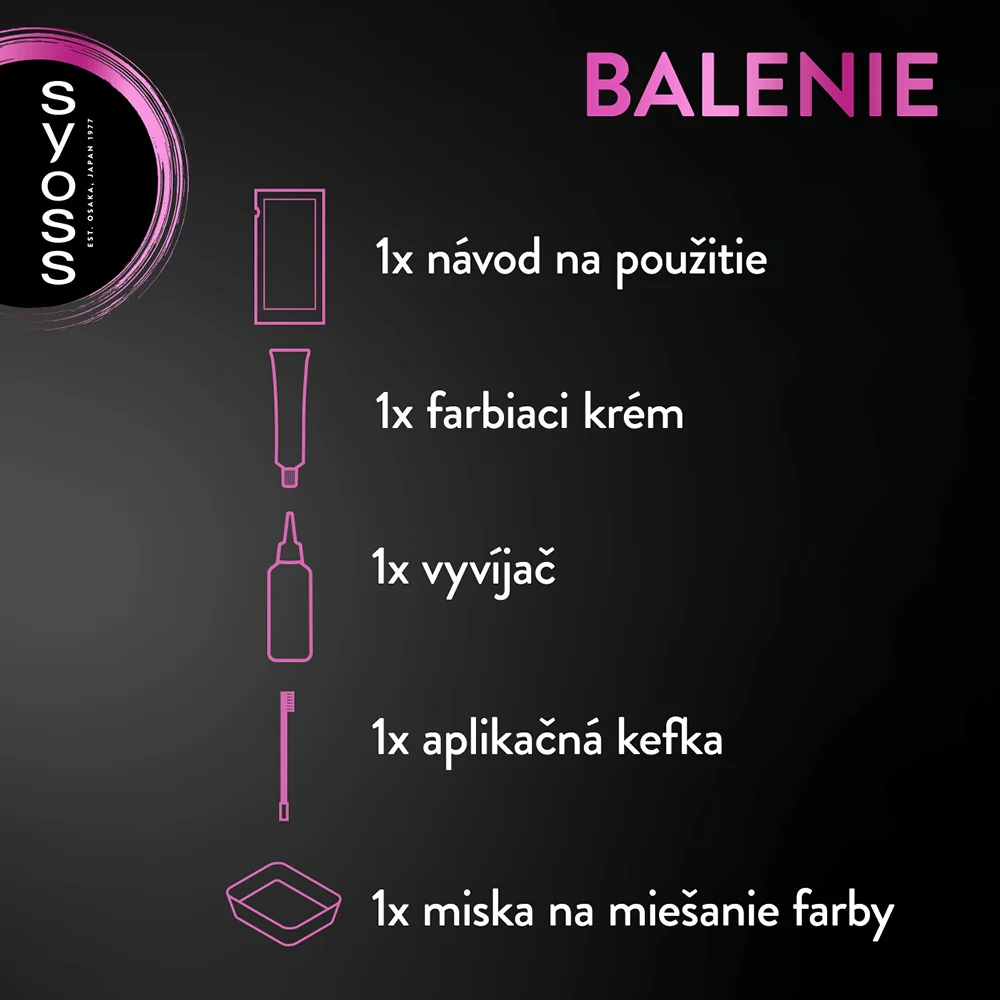 Syoss Brow Tint farba na obočie Čierny 1×1 ks, farba na obočie
