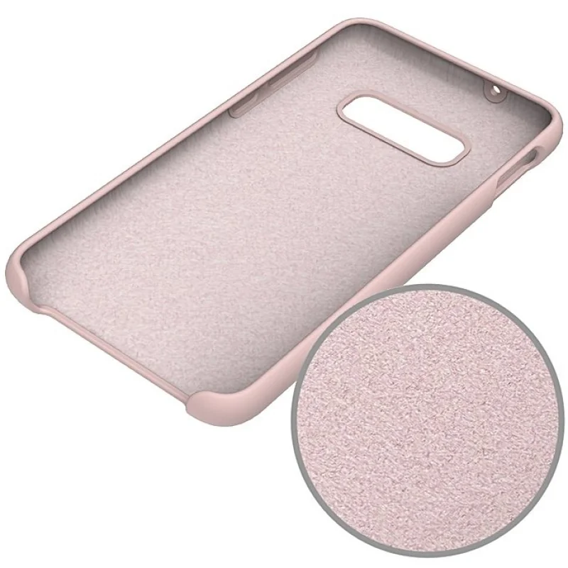 Puzdro Silicone case pre Samsung Galaxy S10 - Červená