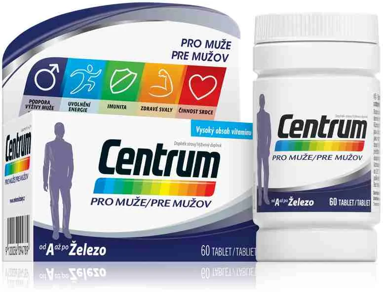 Centrum pre mužov, 60 tablet 1×60 tbl, multivitamín