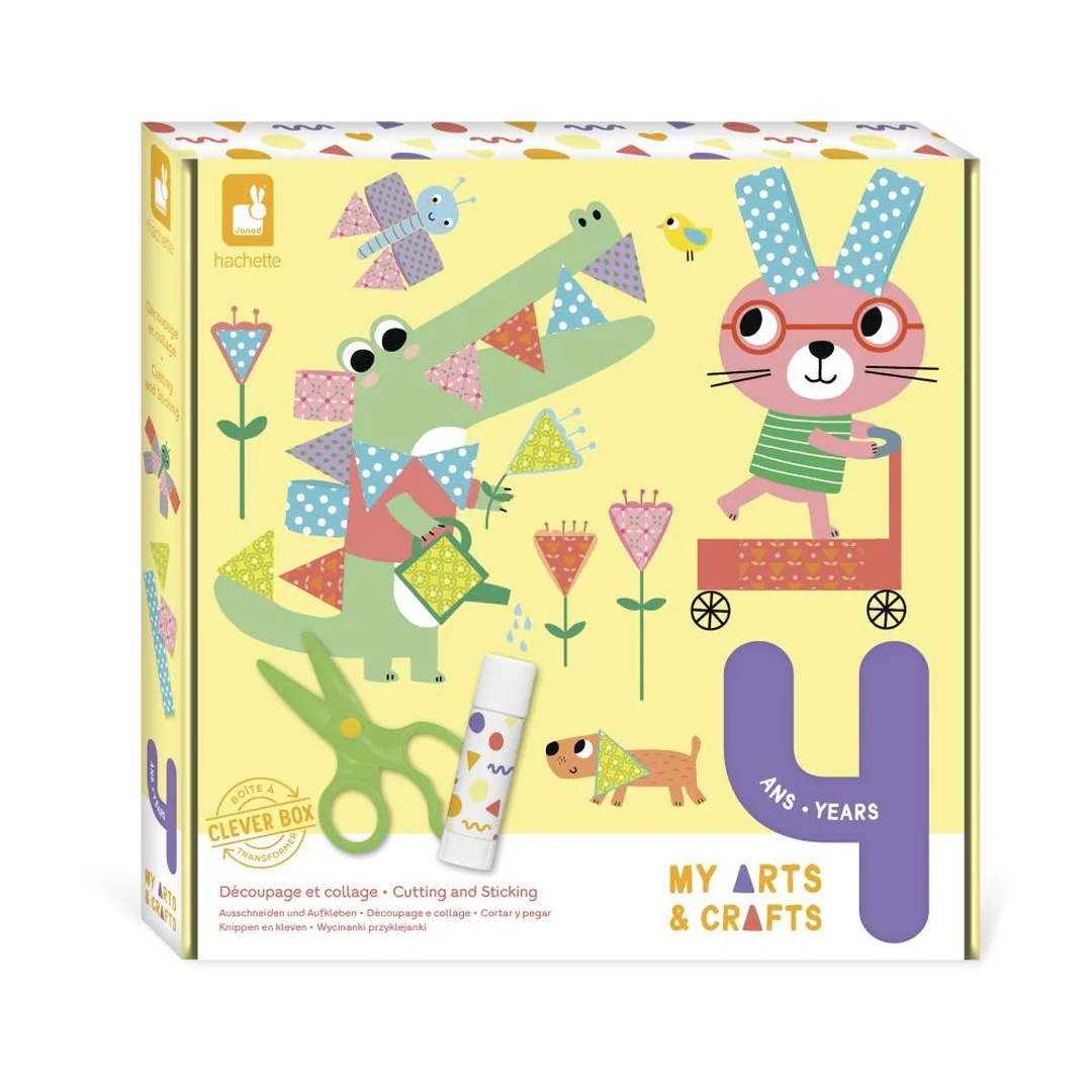 Janod Atelier Maxi Kreatívna sada My arts&crafts Strihanie a nalepovanie od 4 rokov 