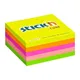 HOPAX Samolepiace bločky v kocke STICK'N by 76 x 76 mm, 400 lístkov, neon mix