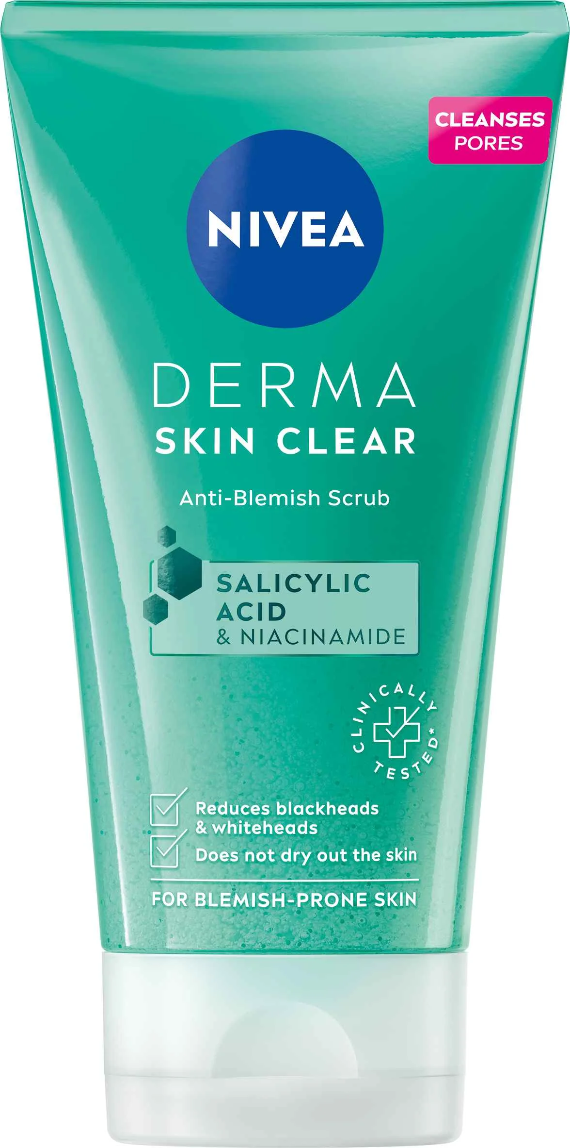 Nivea Derma Activate Scrub 150ml 1×150 ml, pleťový peeling