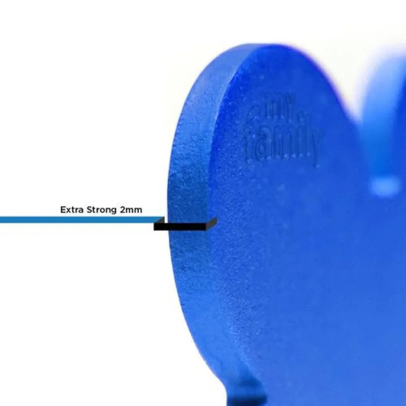 MF BIG ROUND ALUMINUM BLUE gravírovateľný prívesok 3,93x3,17cm